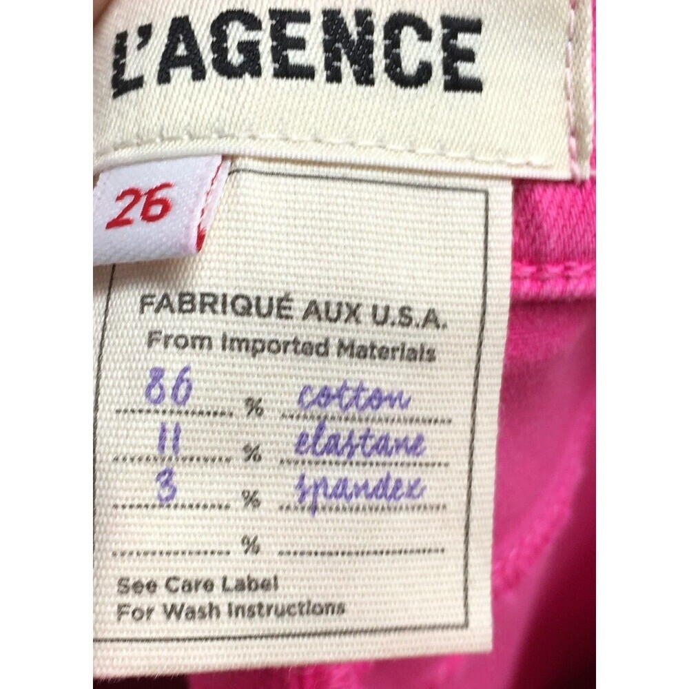 L'AGENCE Women's Skinny Jeans in Hot Pink - Picture 8 of 9